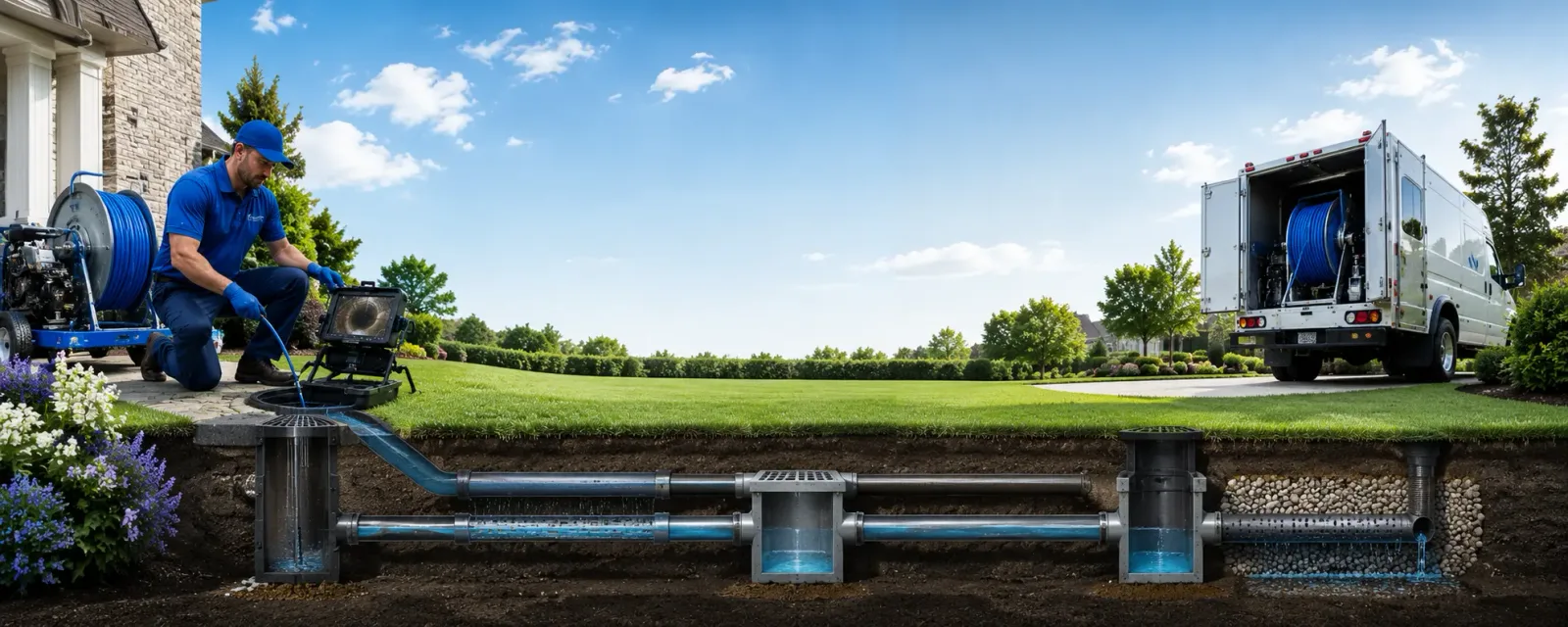 Outdoor drain cleaning information for Westdale, NY